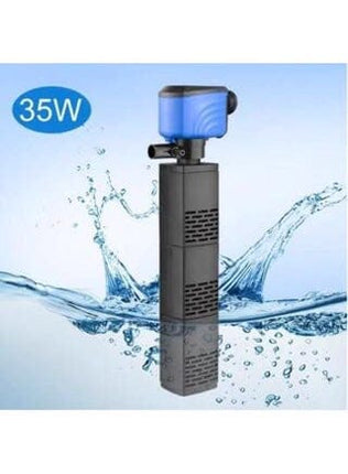 Xinxiu Fish Xinxiu WP-308FF 3-in-1 Aquarium Internal Filter 35W – Submersible Fish Tank Water Pump and Filtration System