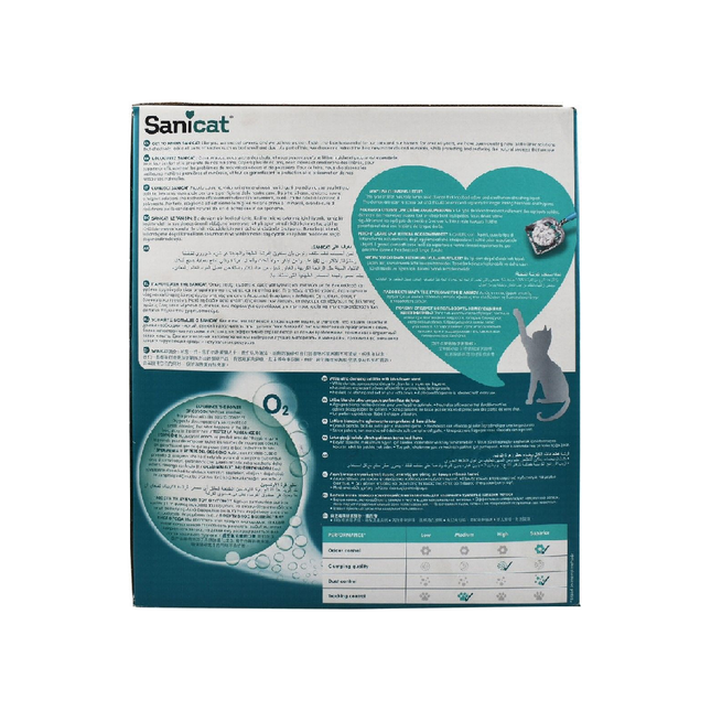 رمل القطط سانيكات أكتيف وايت فائق التكتل برائحة زهرة اللوتس 10 لتر