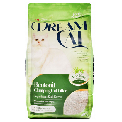 Dream Cat Bentonite Clumping Cat Litter Aloe Vera Scent 10 L