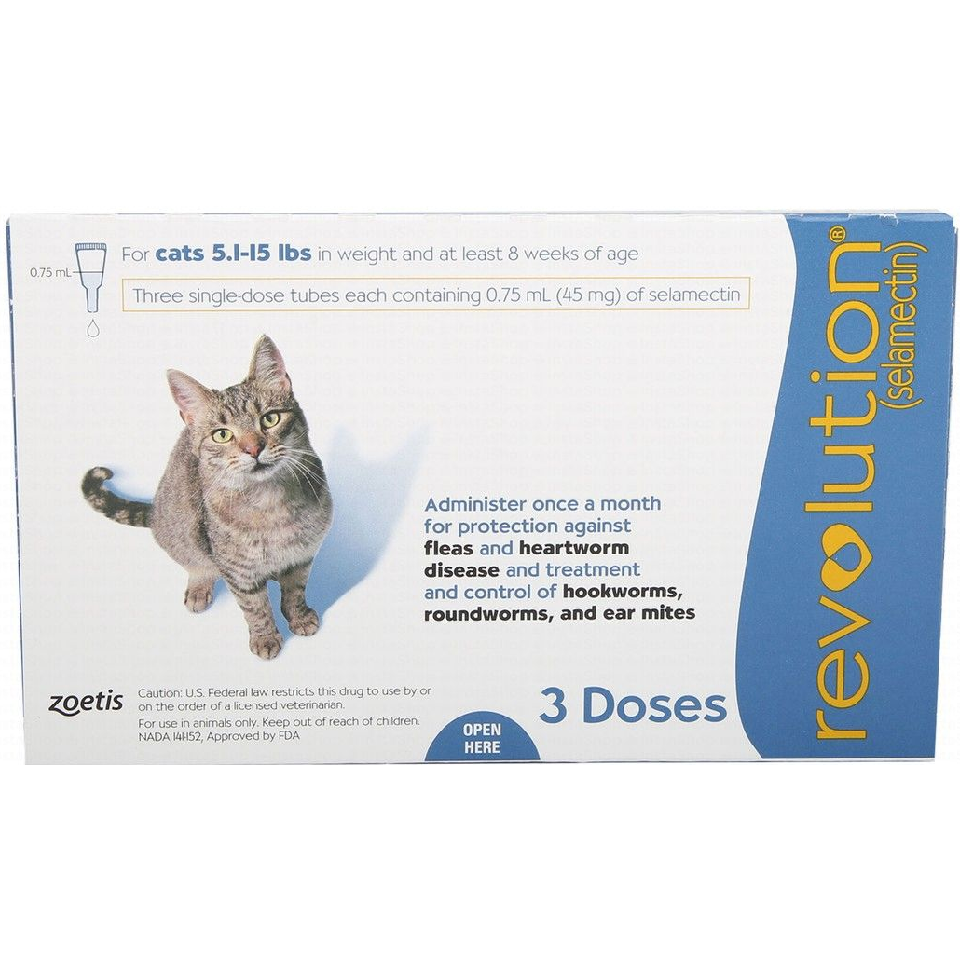 Revolution Flea and Heartworm Disease Treatments for Cats