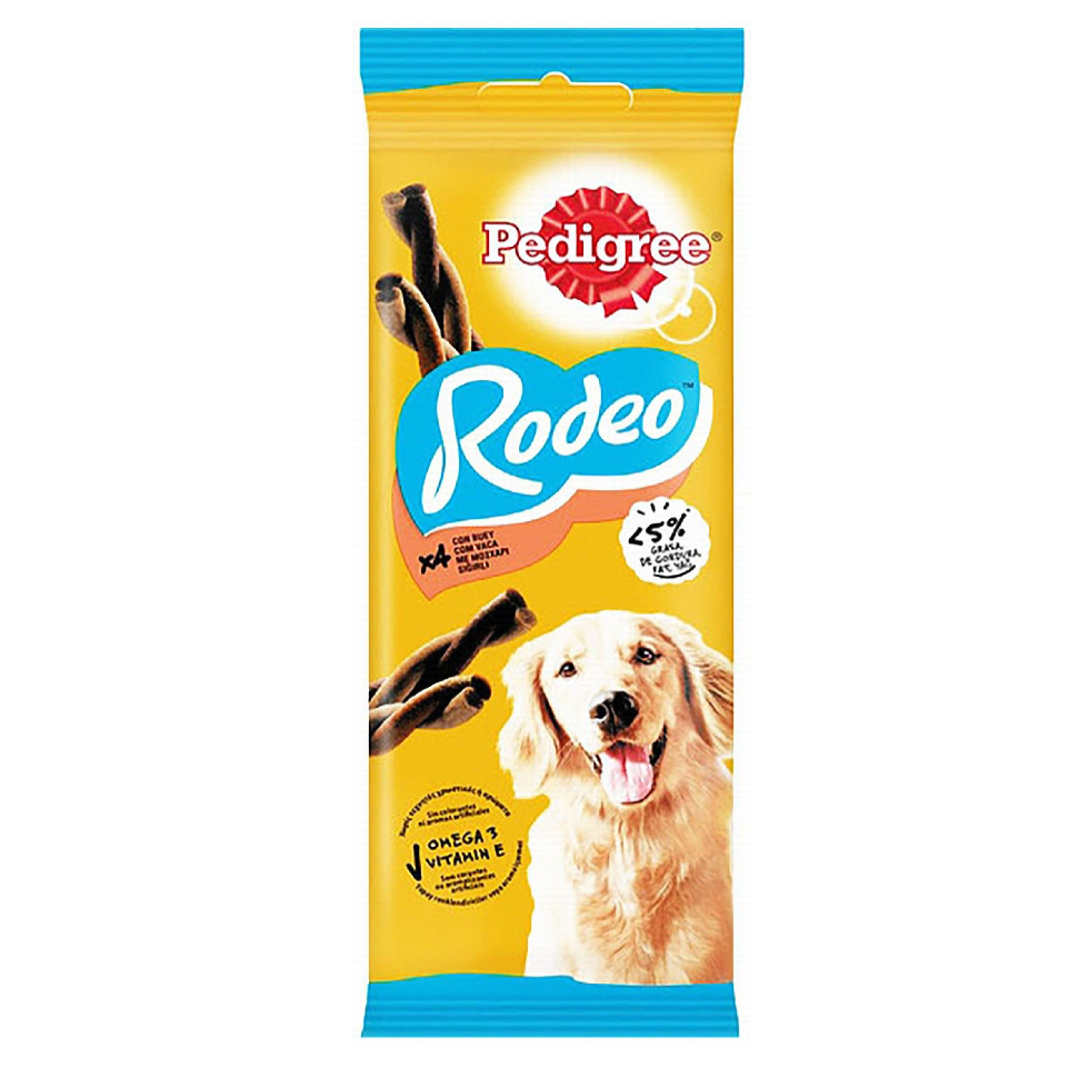 Pedigree Rodeo Tasty Twist Dog Treats with Beef 4 Pcs 70 gr