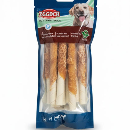 ZGGDCB Dog ZGGDCB Dental Stick Dog Treats with chicken 8 sticks