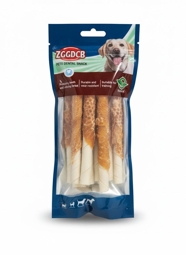 ZGGDCB Dog ZGGDCB Dental Stick Dog Treats with chicken 8 sticks
