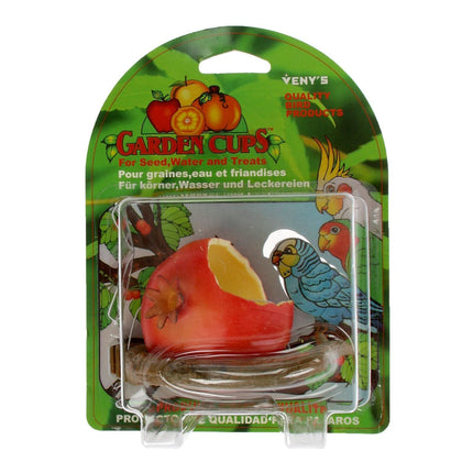 Ziggy Pupps Bird Bird Pet Feeder Round Bowl for Seeds Water And Treats