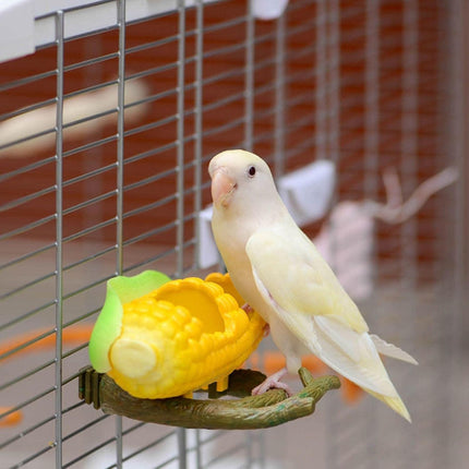 Ziggy Pupps Bird Corn Shape Bird Feeder Bowl for Small Parrots