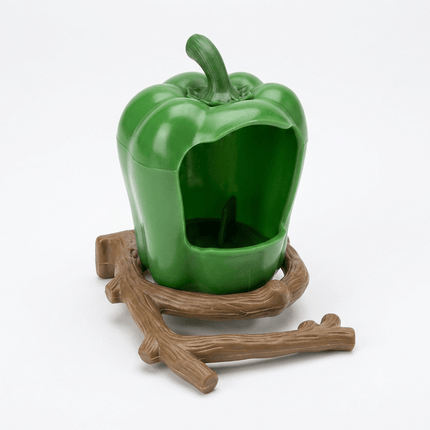 Ziggy Pupps Bird Penn Plax Garden Cups Bird Seed and Treat Holder Green Pepper