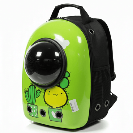 Ziggy Pupps cat Back Bag Animation Green