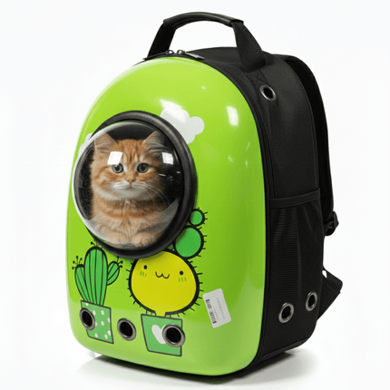 Ziggy Pupps cat Back Bag Animation Green