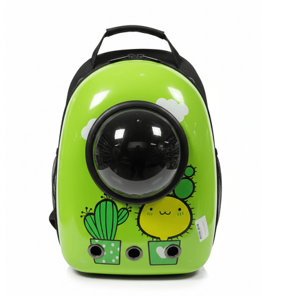 Ziggy Pupps cat Back Bag Animation Green
