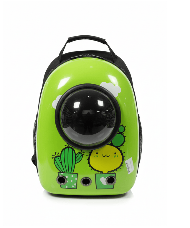 Ziggy Pupps cat Back Bag Animation Green
