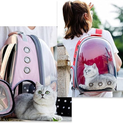 Ziggy Pupps Cat Back Bag For Cat Pink
