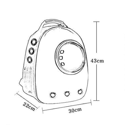 Ziggy Pupps Cat Breathable Pet Carrier Backpack for Travel and Outdoors