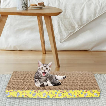 Ziggy Pupps Cat Cardboard Cat Scratch Pad Patterned Side Claw Scratching Post