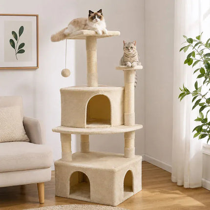 Ziggy Pupps Cat Cat Activity Tower 120x55 cm Scratching Post and Play Center