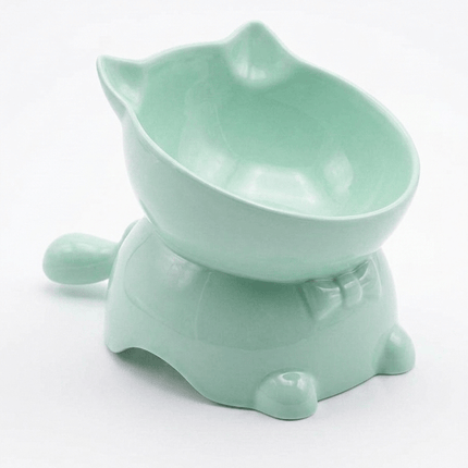 Ziggy Pupps Cat Cat bowl Made of lightweight plastic Size Small Mint Green