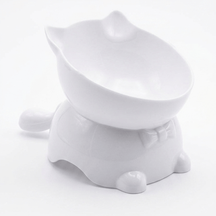 Ziggy Pupps Cat Cat bowl Made of lightweight plastic Size Small white