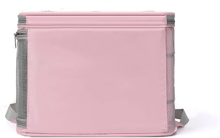 Ziggy Pupps Cat Cat Carrier Backpack Breathable Clear Cat Ear Window Pet Travel Bag Pink