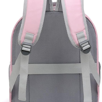 Ziggy Pupps Cat Cat Carrier Backpack Breathable Clear Cat Ear Window Pet Travel Bag Pink