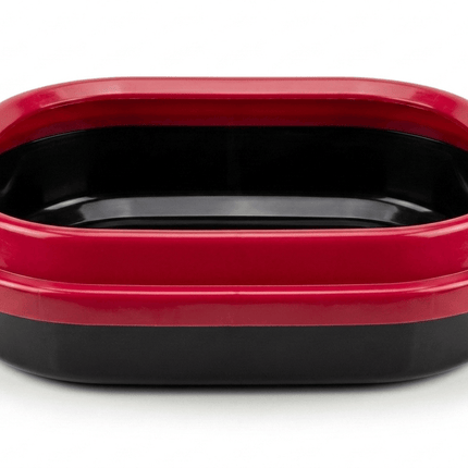 Ziggy Pupps Cat Cat Litter Box Cat Toilet With Border 45x38x15cm Red