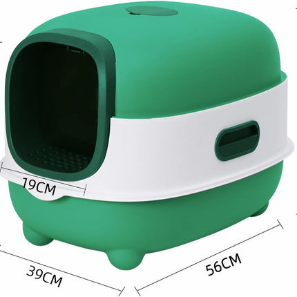 Ziggy Pupps Cat Cat Litter Box for Cats Easy to Clean Size  56× 39 × 40cm