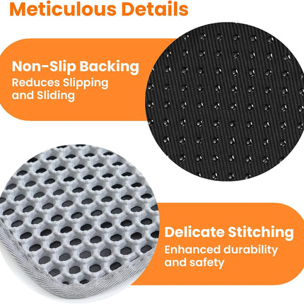 Ziggy Pupps Cat Cat Litter Mat Trapping For Litter Box 45 × 60 cm Grey