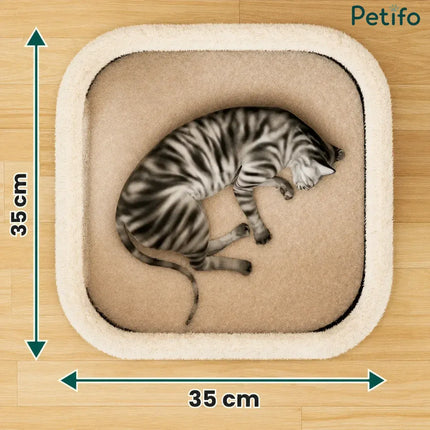 Ziggy Pupps Cat Cat Scratching Barrel and Tower  Multi-Level Cat Tree House with Resting Bed 35x35x60cm