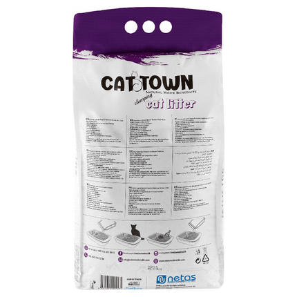 Ziggy Pupps Cat Cat Town White Bentonite Clumping Cat Litter Lavender Scent 10 L