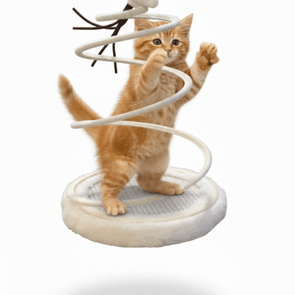 Ziggy Pupps Cat Cat Toy With Spiral Spring Board And Funny Ball