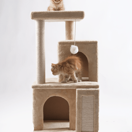 Ziggy Pupps Cat Cat Tree Platform With Indoor Scratches And Posts Large