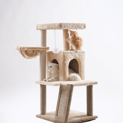 Ziggy Pupps Cat Cat Tree Platform With Indoor Scratches And Posts medium