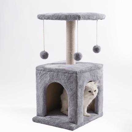 Ziggy Pupps Cat Cat Tree Platform With Indoor Scratches And Posts X small