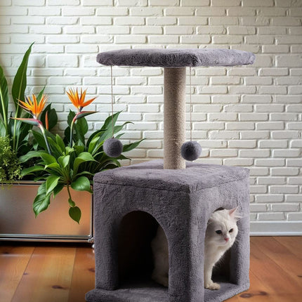 Ziggy Pupps Cat Cat Tree Platform With Indoor Scratches And Posts X small