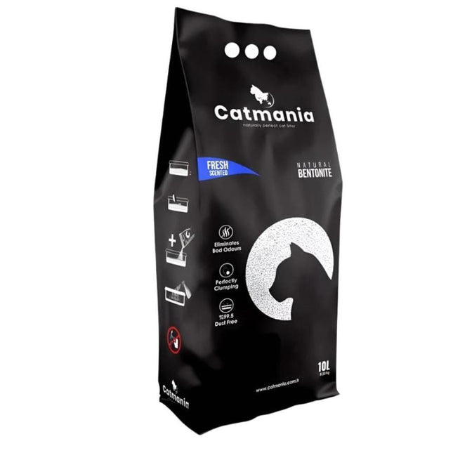 Ziggy Pupps Cat Catmania Bentonite Clumping Cat Litter Fresh Scent 10 L