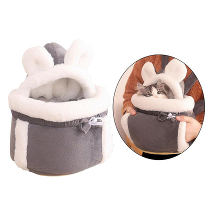 Ziggy Pupps Cat Cats Carrier Bag Warm Flannel Carrying Pets Small