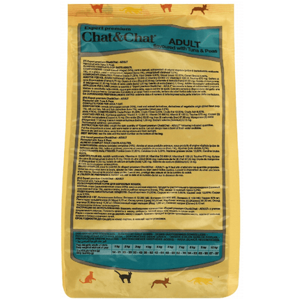 Ziggy Pupps Cat Chat and Chat Dry Food for Adult Cats Tuna and Peas Flavor 900 gr