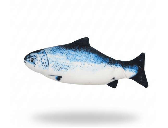 Ziggy Pupps Cat Crazy Fish Moving Toy with Usb white