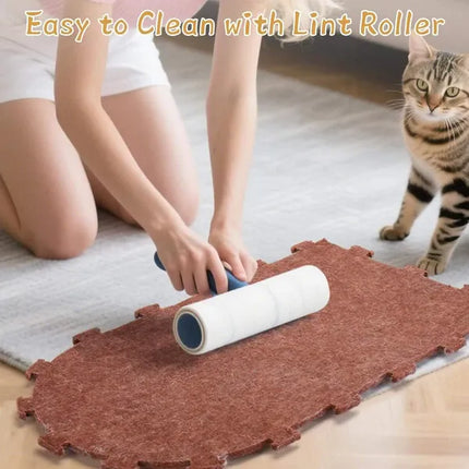 Ziggy Pupps Cat Detachable Felt Cat House Scratching Cave Bed for Indoor Cats