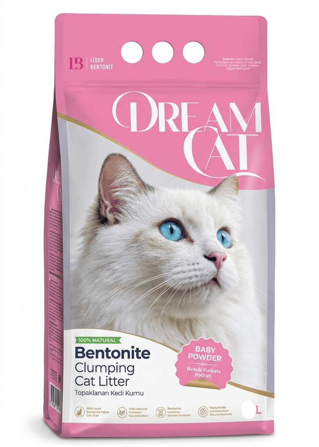 Ziggy Pupps Cat Dream Cat Bentonite Clumping Cat Litter Baby Powder Scent 10 L