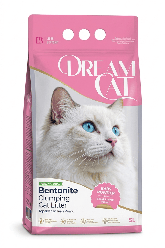 Ziggy Pupps Cat Dream Cat Bentonite Clumping Cat Litter Baby Powder Scent 5 L
