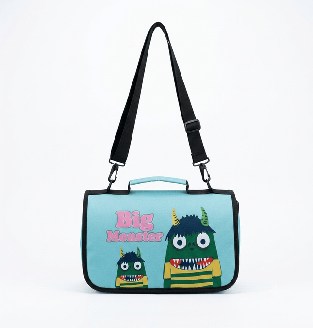 Ziggy Pupps Cat Foldable Soft Sided Cat Travel Carrier Bag Big Monster Print Size 36 × 20 × 20 cm