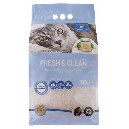 Ziggy Pupps Cat Fresh And Clean Bentonite Ultra Clumping Litter Marseille Soap 10 L
