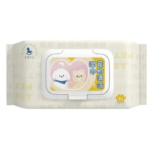 Ziggy Pupps Cat Generic Pet Cleaning Wet Wipes 80 pcs