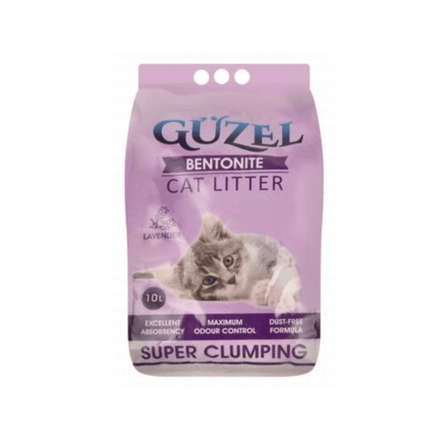 Ziggy Pupps Cat Guzel Bentonite Clumping Cat Litter lavender Scent 10L