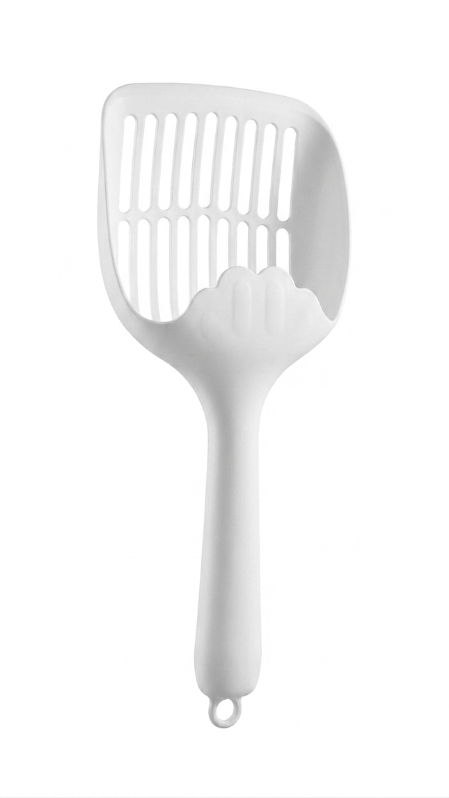 Ziggy Pupps Cat Heavy Duty Pet Litter Sifter Matte White Finish