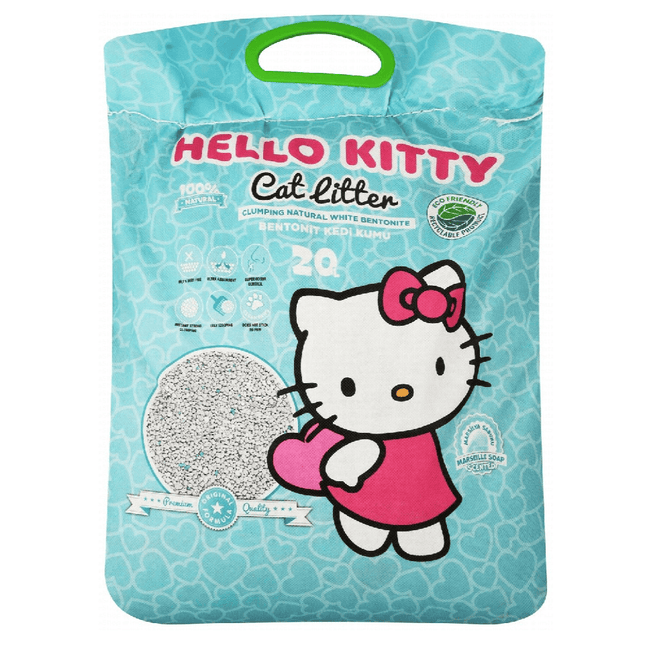 Ziggy Pupps Cat Hello Kitty White Bentonite Clumping Cat Litter Marseille Soap 20 L