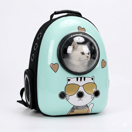 Ziggy Pupps Cat Himalaya Animation Chic Cat Back pag  Breathable Comfortable Pet Carrier for Travel