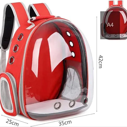 Ziggy Pupps Cat Himalaya Back Bag For Cat Red