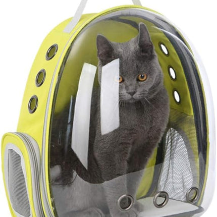 Ziggy Pupps Cat Himalaya Back Bag For Cat yellow