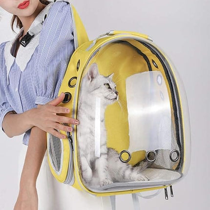 Ziggy Pupps Cat Himalaya Back Bag For Cat yellow