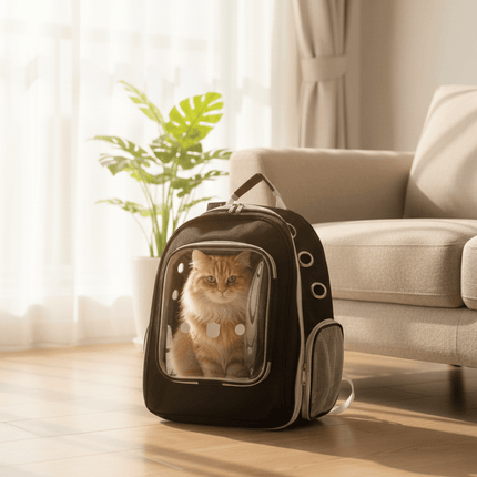 Ziggy Pupps cat Himalaya Pet  Back Bag Tranparent Pet Bag for Cats And Small Dogs